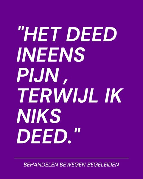 Soms stapelen belasting en herstel zich op: lange werkdagen, weinig slaap, stress, veel zitten, s...